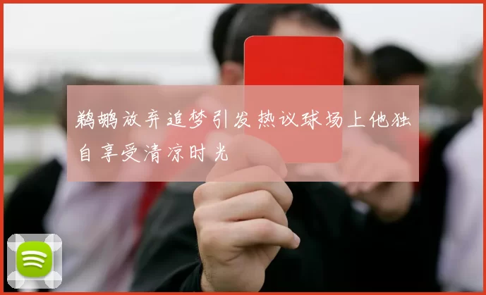 鹈鹕放弃追梦引发热议球场上他独自享受清凉时光